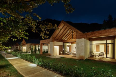 Property building, Night, Garden, Balcony/Terrace, Garden view