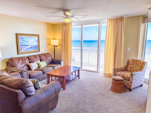View (from property/room), Living room, Seating area, Sea view