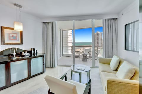 Property building, Living room, Seating area, Sea view