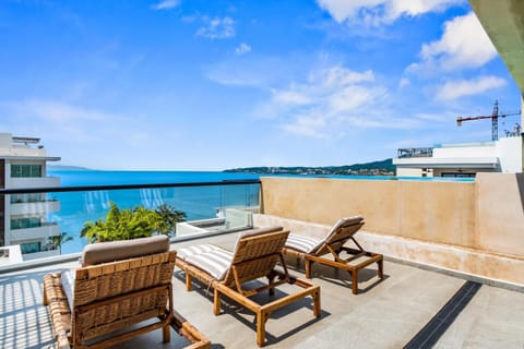 Patio, Natural landscape, Balcony/Terrace, Sea view, sunbed