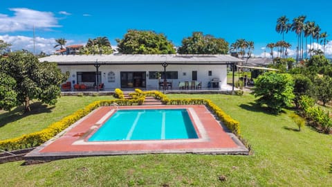 Property building, Spring, Garden, Garden view, Pool view, Swimming pool