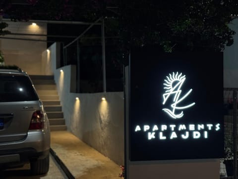 Night, Property logo or sign, Logo/Certificate/Sign, Street view, Parking