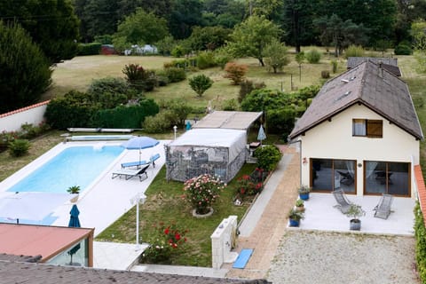 Property building, Living room, Swimming pool