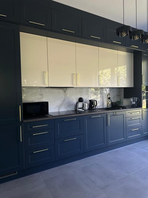 Kitchen or kitchenette, microwave, oven, stove, kitchen, kitchen