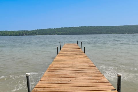Dock and Rowboat Beechnut Bungalow on Keuka Lake House in Keuka Lake