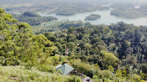 Nearby landmark, Natural landscape, Bird's eye view, Lake view, Mountain view
