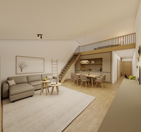 Living room, Seating area, Dining area