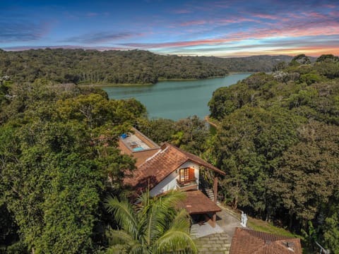 Property building, Natural landscape, Bird's eye view, River view