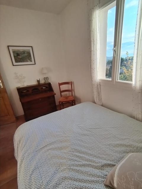 Bed, Natural landscape, Photo of the whole room, Bedroom