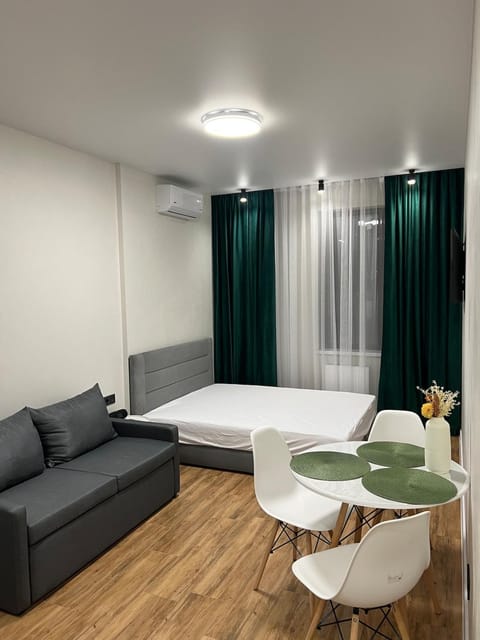 Bed, Living room, Photo of the whole room, Seating area, Dining area, Bedroom, air conditioner