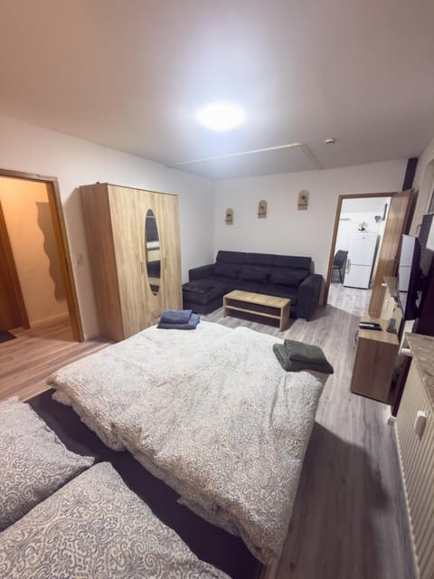 Bed, TV and multimedia, Living room, Bedroom