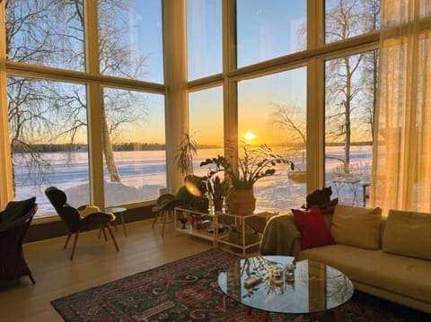 Natural landscape, River view, Sunset