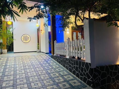 Property building, Night, Garden, Garden view