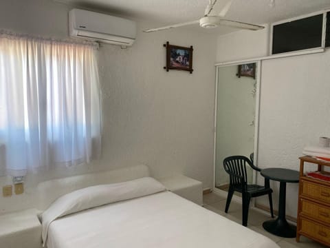 Bed, air conditioner