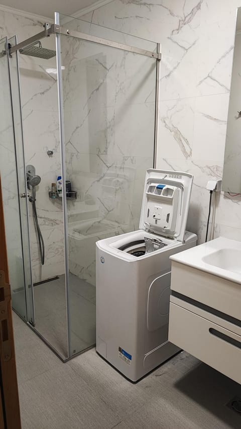 Shower, Bathroom, washing machine