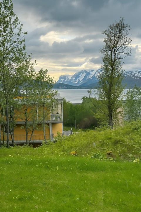 Spring, Garden view, Mountain view