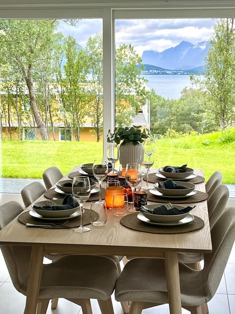 Natural landscape, Dining area, Mountain view, Sea view