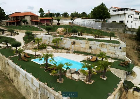 Property building, Living room, Swimming pool