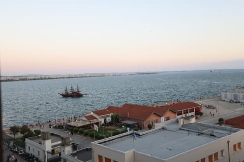 Natural landscape, Bird's eye view, Sea view, Sunset
