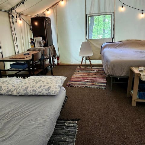 Cozy Treehouse Tent with Forest Trails near Waterfalls in Cumberland Plateau, TN Luxury tent in Watts Bar Lake