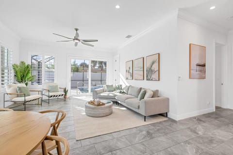 Ponce Inlet Surf Villa- Steps to beach with pool and spa! Villa in Wilbur-By-The-Sea