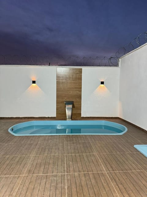 Night, Pool view, Swimming pool