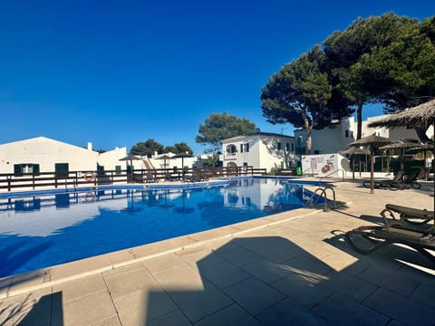 Property building, Living room, Swimming pool