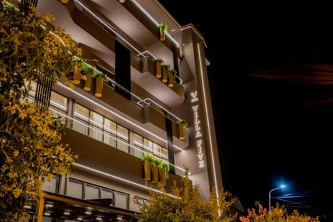 Property building, Night, View (from property/room), Balcony/Terrace