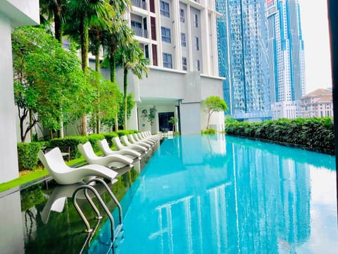 Property building, Patio, Day, Garden, Garden view, Pool view, Swimming pool