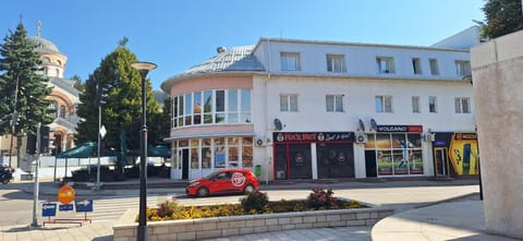 Property building, City view, Street view, Parking