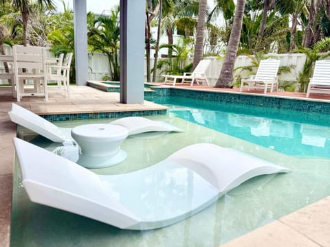 Pool view, Swimming pool, sunbed