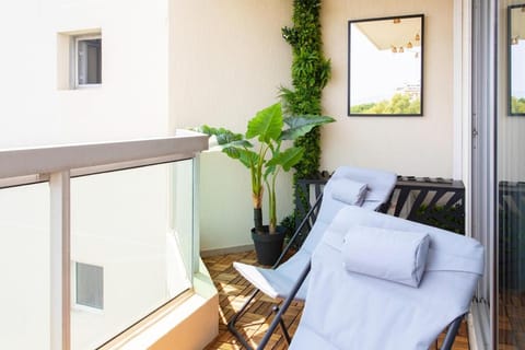 C3 Studio Facing Sea and Beach - Wifi, AC, terrace Apartment in Cannes