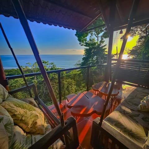Day, Natural landscape, View (from property/room), Balcony/Terrace, Living room, Sea view