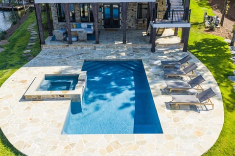 Luxe Lake Martin Home Pool Hot Tub Boat Dock House in Lake Martin