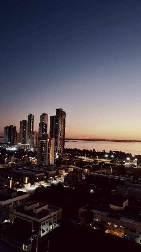 Night, Bird's eye view, City view, Lake view, Lake view, Sunset