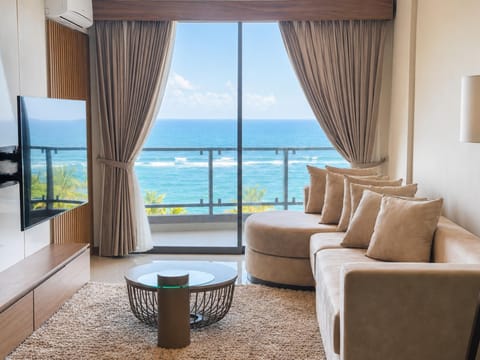 Living room, Seating area, Sea view