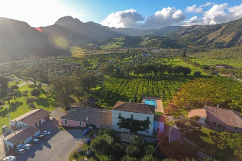 Property building, Spring, Day, Natural landscape, Bird's eye view, Mountain view, Pool view, Swimming pool