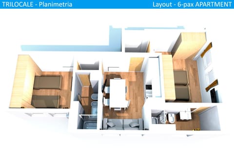 Photo of the whole room, Floor plan
