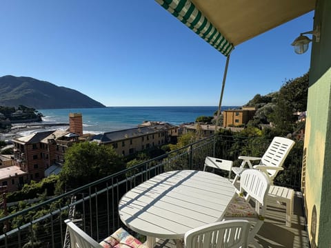 Day, Natural landscape, View (from property/room), Balcony/Terrace, Dining area, Sea view