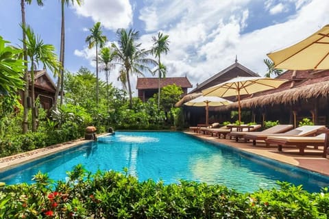 Spring, Day, Natural landscape, Garden, Garden view, Pool view, Swimming pool, sunbed
