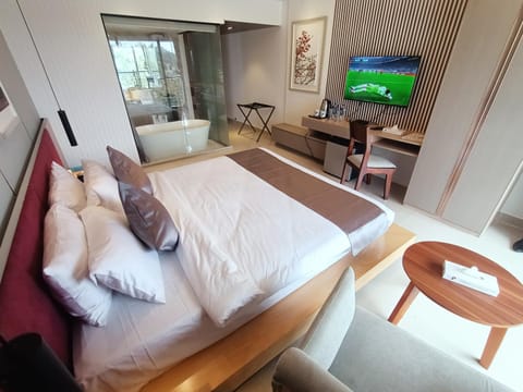 Communal lounge/ TV room, Bed, TV and multimedia, Living room, Photo of the whole room, Seating area