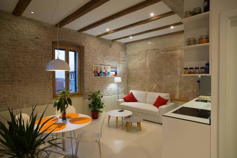 Kitchen or kitchenette, Living room, Dining area