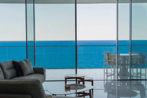 Living room, Seating area, Sea view