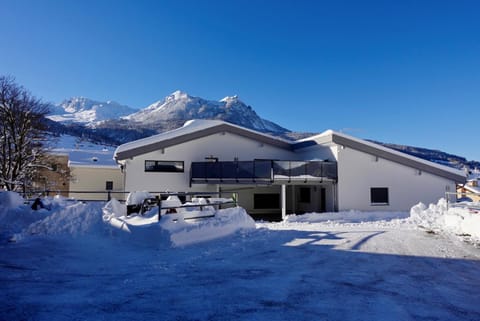 Property building, Winter, Mountain view