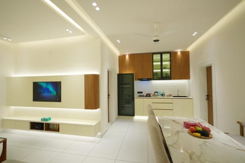 TV and multimedia, Kitchen or kitchenette, Living room, Photo of the whole room, Seating area, oven