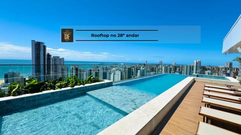 Balcony/Terrace, City view, Pool view, Sea view, Swimming pool