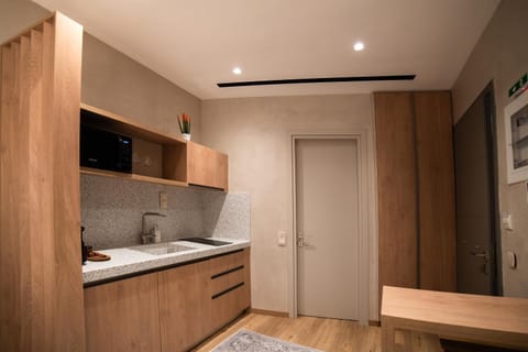 Kitchen or kitchenette, wardrobe