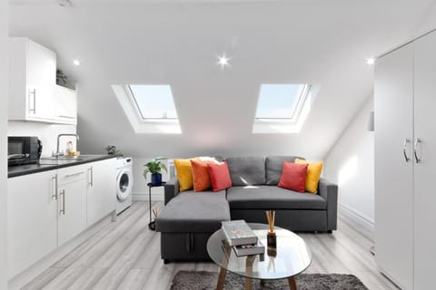 Kitchen or kitchenette, Living room, Seating area, furniture