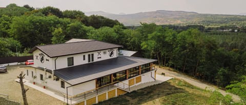Property building, Natural landscape, Bird's eye view, Mountain view