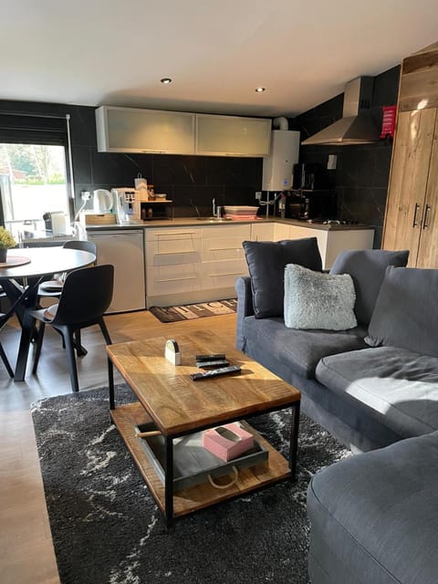 Kitchen or kitchenette, Living room, Seating area, Dining area, pet friendly, stove